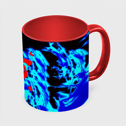Кружка цветная Doom лёд и пламя