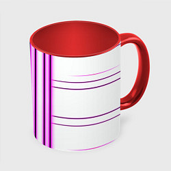 Кружка 3D Neon pink, цвет: 3D-белый + красный