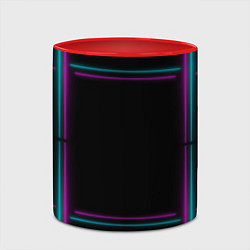 Кружка 3D Neon pink light blue, цвет: 3D-белый + красный — фото 2