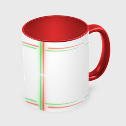 Кружка цветная Neon light green red