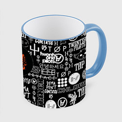 Кружка цветная Twenty one pilots rock logo