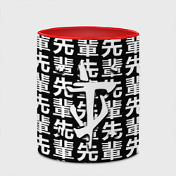 Кружка 3D Doom logo japan, цвет: 3D-белый + красный — фото 2