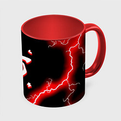 Кружка цветная Doom красный шторм
