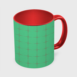 Кружка цветная Color green stripes