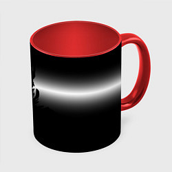 Кружка цветная Силуэт Бэтмена - градиент