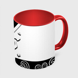 Кружка цветная Doom стильная геометрия