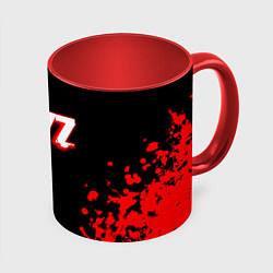 Кружка 3D Dayz x stalker, цвет: 3D-белый + красный