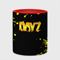 Кружка 3D Dayz краски желтые краски, цвет: 3D-белый + красный — фото 2