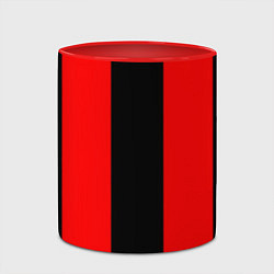 Кружка 3D Color red and black, цвет: 3D-белый + красный — фото 2