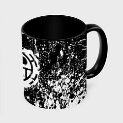 Кружка 3D Пираты сердца - лого, цвет: 3D-белый + черный