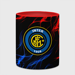 Кружка 3D Интер битва огней, цвет: 3D-белый + красный — фото 2