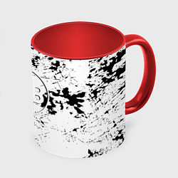 Кружка 3D Borussia черно белые краски, цвет: 3D-белый + красный