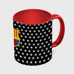 Кружка цветная Barcelona звезды