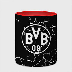 Кружка 3D Borussia черно белые, цвет: 3D-белый + красный — фото 2