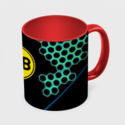 Кружка цветная Borussia соты броня