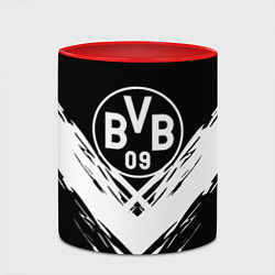 Кружка 3D Borussia белые краски линии, цвет: 3D-белый + красный — фото 2