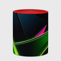 Кружка 3D Неоновое освещение, цвет: 3D-белый + красный — фото 2