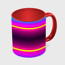 Кружка 3D Color neon, цвет: 3D-белый + красный