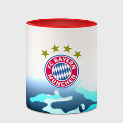 Кружка 3D Бавария Мюнхен камуфляж, цвет: 3D-белый + красный — фото 2