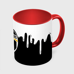 Кружка цветная Juventus капли красок