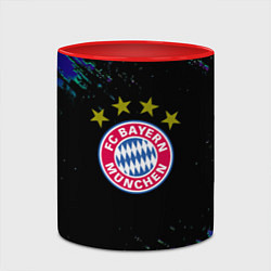 Кружка 3D Бавария Мюнхен краски текстура, цвет: 3D-белый + красный — фото 2
