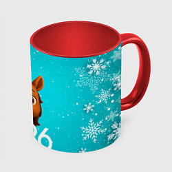 Кружка цветная Голова лошадки