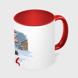 Кружка цветная Сердитая лошадь 2026