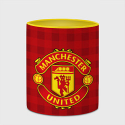 Кружка 3D Manchester United, цвет: 3D-белый + желтый — фото 2