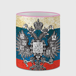 Кружка 3D Герб имперской России, цвет: 3D-розовый кант — фото 2