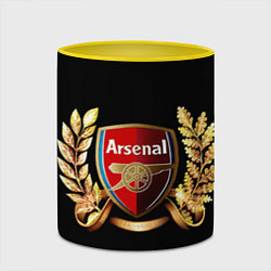 Кружка 3D Arsenal, цвет: 3D-белый + желтый — фото 2