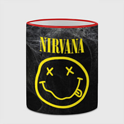 Кружка 3D Nirvana Smoke, цвет: 3D-красный кант — фото 2