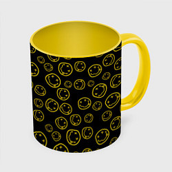 Кружка 3D Nirvana Pattern, цвет: 3D-белый + желтый