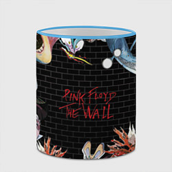 Кружка 3D Pink Floyd: The Wall, цвет: 3D-небесно-голубой кант — фото 2