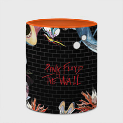 Кружка 3D Pink Floyd: The Wall, цвет: 3D-белый + оранжевый — фото 2