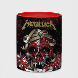 Кружка 3D Metallica: XXX, цвет: 3D-белый + красный — фото 2