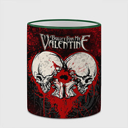 Кружка 3D BFMV: Duo Skulls, цвет: 3D-зеленый кант — фото 2