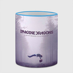 Кружка 3D Imagine Dragons: Silence, цвет: 3D-небесно-голубой кант — фото 2