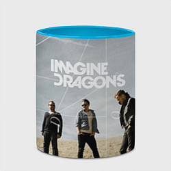 Кружка 3D Imagine Dragons: Boys, цвет: 3D-белый + небесно-голубой — фото 2