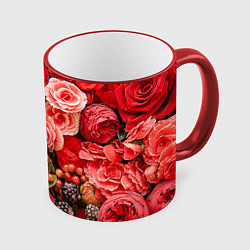 Кружка цветная Ассорти из цветов