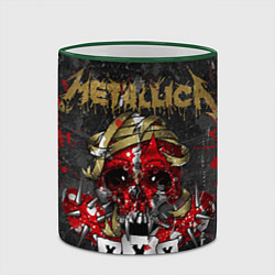 Кружка 3D Metallica XXX, цвет: 3D-зеленый кант — фото 2