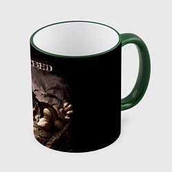 Кружка 3D Disturbed, цвет: 3D-зеленый кант