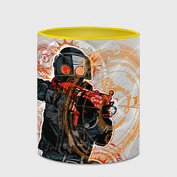 Кружка 3D Counter-Strike: SWAT, цвет: 3D-белый + желтый — фото 2
