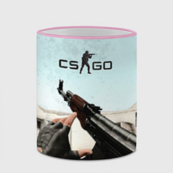 Кружка 3D Counter-Strike: De Dust, цвет: 3D-розовый кант — фото 2