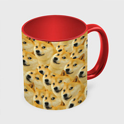 Кружка 3D Doge, цвет: 3D-белый + красный