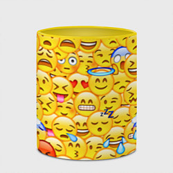 Кружка 3D Emoji, цвет: 3D-белый + желтый — фото 2