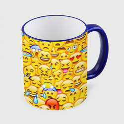 Кружка цветная Emoji