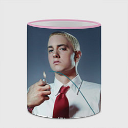 Кружка 3D Eminem Fire, цвет: 3D-розовый кант — фото 2
