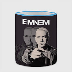 Кружка 3D Eminem: You, цвет: 3D-небесно-голубой кант — фото 2