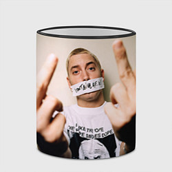 Кружка 3D Eminem: I am Rap, цвет: 3D-черный кант — фото 2