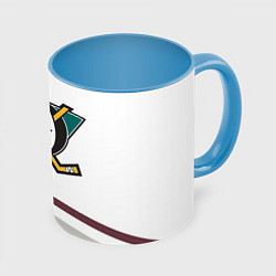 Кружка 3D Anaheim Ducks Selanne, цвет: 3D-белый + небесно-голубой